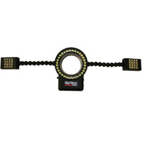 Digi-Slave Flex Ring 6400, Compact Lightweight LED Ring Light with Twin Lights & Removable Diffuser for Digital / Macro Photography, Fits Most Lens Sizes to 77mm