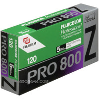 Fujifilm Fujicolor Pro 800Z Color Negative Film, ISO 800, 120 Size, Pack of 5 USA