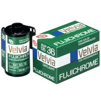 Fujifilm Fujichrome Velvia RVP 50 Color Slide Film ISO 50, 35mm Size, 36 Exposure, RVP-36, Transparency