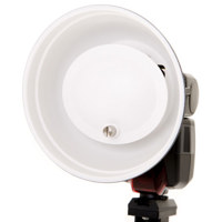 Flashpoint Q Series 6" Beauty Dish Reflector for "A" Size for Shoe Mounted Flashes