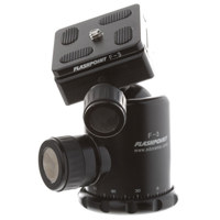 Flashpoint F-3 Magnesium Alloy Tripod Ball Head with Quick Release Plate, Supports 17.6 lbs.