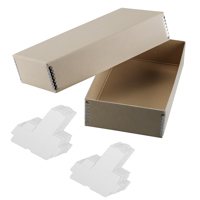 Adorama Archival 35mm Size # 400 Slide Storage Box with Divider Boxes, Holds 400 Slides, 11 1/4" x 6" x 2 1/2".