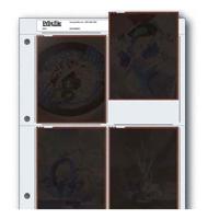 Print File Archival Negative Pages Holds Four 4X5" Negatives or Transparencies, Pack of 25