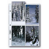 Print File G-Series Archival Photo Album Pages Holds Eight 4" x 6" Prints, Pack of 25