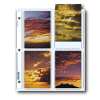 Print File Archival Photo Pages Holds Eight 3 1/2" x 5" Prints, Pack of 25