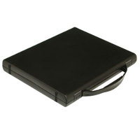 Print File Archival Workbox, 3 Ring Binder Box with a Carry Handle, 1-1/2" Deep, 1.0" D-ring, Black