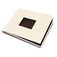Unibind PhotoBook 8.5" x 11" White Pearl Covers with Picture Window, in Portrait Format, 5mm Thick, Holds up to 40 Pages (pack of 2)