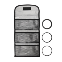 Adorama Slinger Filter Wallet "P" Holds Six 82mm Round or Six "P" Series Square Filters, Black.