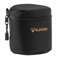 Adorama Slinger Soft Lens Case Small, 5" High x 86mm Diameter, Black.