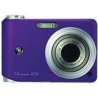 General Electric A735 Digital Camera, 7.0 Megapixels, 3x Optical Zoom, 4.5x Digital Zoom, 2.5" LCD Display, Purple