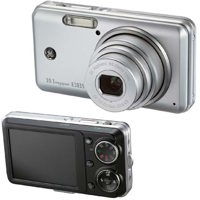General Electric E1035 Digital Camera, 10.0 Megapixels, 3x Optical Zoom, 4.5x Digital Zoom, 2.7" LCD Display, Silver