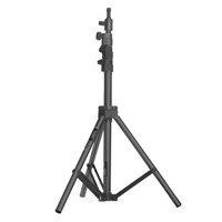 Giottos 7'-4" Air Cushioned Lightstand with Reversible 1/4" and 3/8" Mounting Stud, Chrome.