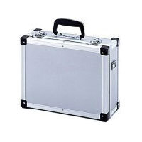 Hakuba Aluminum Attache M, Medium Size Case with Adjustable, Closed Cell Dividers, (13.75" x 4.25" x 10.25" Inner Dimensions)