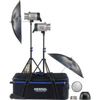 Hensel Integra Pro Plus Kit, with 2 Integra Pro Plus Monolights & Accessories, 1,000 Total Watt Seconds