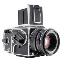 Hasselblad 503-CW Chrome Medium Format Manual Focus SLR Camera Kit, with Waist Level Finder, A-12 Back & 80mm f/2.8 Planar T* CFE Lens