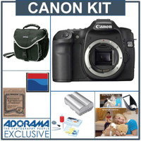 Canon EOS-40D Digital SLR Camera U.S.A.Kit, with 8GB CF Memory Card, Spare BP-511 Lithium-Ion Battery, Slinger Camera Bag, Mack 3 Year Extended Warranty, , Professional Lens Cleaning Kit, Professor Kobre's Lightscoop,