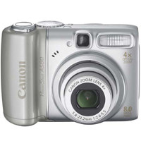 Canon Powershot A580 Digital Camera, 8.0 Megapixels, Refurbished