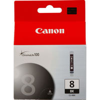 Canon CLI-8Bk Black Ink Cartridge for Many Pixma Series Inkjet Printers.