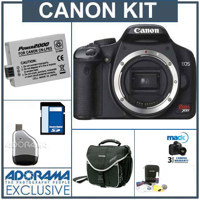 Canon Digital Rebel XSi SLR Camera Kit, Black with 4 GB SD Memory Card, Spare LP-E5 Lithium-Ion Rechargeable Battery, Slinger Camera Bag, Mack 3 Year Extended Warranty, USB 2.0 SD Card Reader, Professional Lens Cleaning Kit