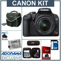 Canon EOS Rebel XS Digital SLR Camera / Lens Kit Black with EF-S 18-55mm f/3.5-5.6 IS Lens, 4 GB SD Memory Card, Spare LP-E5 Lithium-Ion Rechargeable Battery, Slinger Camera Bag , Mack 3 Year Extended Warranty, USB 2.0 SD Card Reader, Professional Lens Cleaning Kit