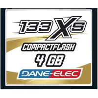 Dane-Elec 4 GB Compact Flash Memory Card - High Speed 133x