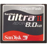 SanDisk 8 GB, 60x Speed Ultra II Compact Flash Memory Card.