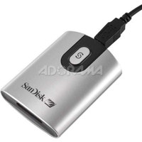 SanDisk 5-in-1 Single Slot Memory Card Reader for Secure Digital, Multi-Media, Memory Stick, Memory Stick PRO & xD Cards, USB 2.0 Interface.