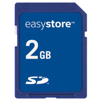 EasyStore Memory Secure Digital, SD, 2 GB Memory Card