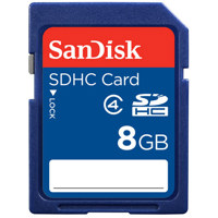 SanDisk 8 GB Secure Digital High Capacity (SDHC) Memory Card