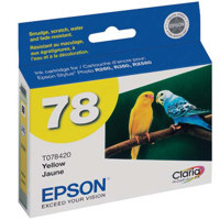 Epson Yellow Ink Cartridge for the Stylus Photo R380, R260, and RX580 Inkjet Printers.