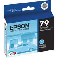 Epson #79 Light Cyan Ink Cartridge for the Stylus Wide Format 1400 Photo Printer