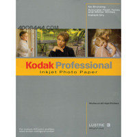 Kodak Professional Photo Lustre Resin Coated Inkjet Paper, 9 mil., 255 g/m2., 8.5" x 11", 50 Sheets