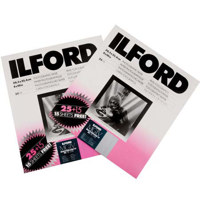 Ilford Multigrade IV RC Deluxe Resin Coated VC Black & White Enlarging Paper, 8 x 10", 100 Sheets, Pearl Surface, PLUS 3-Rolls HP5+ 36 exposure B&W Film FREE
