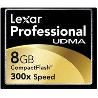 Lexar CF8GB-300-381 8GB UDMA 300x Compact Flash Memory Card $59.95