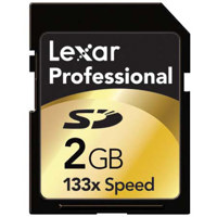 Lexar 2 GB, 133x High Speed Series, Professional Secure Digital (SD) Memory Card