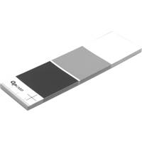 Adorama QpCard 101, 3 Cards with Black / Gray / White Colors used for the White Balance System of Digital Cameras.
