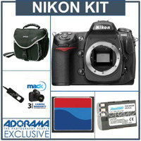 Nikon D300 DX Digital D-SLR Camera U.S.A.KIT, with 8GB CF Memory Card, Spare EN-EL3e Lithium-Ion Battery, Slinger Camera Bag, Mack 3 Year Extended Warranty, Digital Remote Release