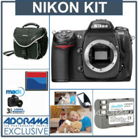 Nikon D300 DX Digital D-SLR Camera U.S.A.KIT, with 8GB CF Memory Card, Spare EN-EL3e Lithium-Ion Battery, Slinger Camera Bag, Mack 3 Year Extended Warranty, Professor Kobre's Light scoop
