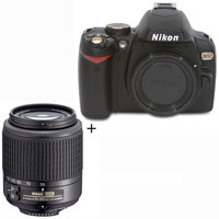 Nikon D60 Black Gold Special Edition Digital SLR Camera /Lens Kit, with 55mm - 200mm f/4-5.6G ED AF-S DX - USA Warranty