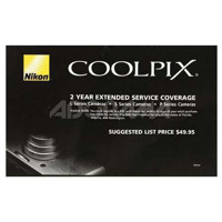 2 Year Extended Warranty for Nikon Coolpix Digital Cameras