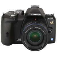 Olympus Evolt E-510 10.0 Megapixel Digital SLR Camera with 2.5" HyperCrystal LCD Screen with 14-42 mm & 40-150 mm Lens