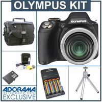 Olympus SP-590UZ Point and Shoot Digital Camera Kit