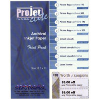ProJet Elite 8-1/2" x 11" Inkjet Paper Trial Pack, 15 Sheets, 8 Different Papers.