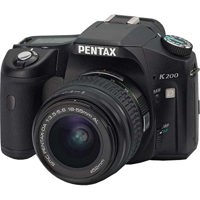 Pentax K200D 10.2 Megapixel Digital SLR Camera with 18-55mm Lens Kit, 2.7 inch LCD Monitor