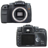 Sony DSLR-A100 a (alpha) Digital SLR Camera Body, 10.2 MP, Interchangeable Lens.