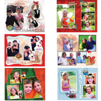 Dg Foto Art Galleria Holiday, Holiday Vol.-1, Creative Plug-in Software for Dg Foto Art Lite, Classic, Gold or DeZigner Series, for Windows XP & 2000.