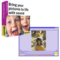 SoundPix Plus 2.0, Audio Capture & Editing Software for Still Digital Photos, for Windows.