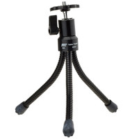 JTL Mini Table Top Tripod with Adjustable Ball Head & Case, Black.