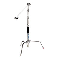 JTL 6'-4" Cinema C-Stand with 20" Arm, 4 Section, Supports 11 lbs., Chrome.