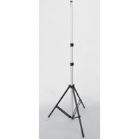 JTL 600 6.5' Lightstand, 3 Section, Black Anodized Base with Chrome Risers.
